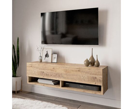 Έπιπλο τηλεόρασης επιτοίχιο Roscoe pakoworld oak 100x31,5x29,5εκ - ΕΠΙΠΛΑ ΤΗΛΕΟΡΑΣΗΣ στο Milonadakis.gr