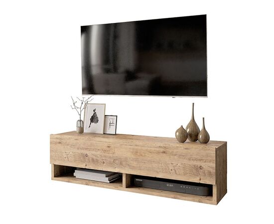 Έπιπλο τηλεόρασης επιτοίχιο Roscoe pakoworld oak 100x31,5x29,5εκ - ΕΠΙΠΛΑ ΤΗΛΕΟΡΑΣΗΣ στο Milonadakis.gr