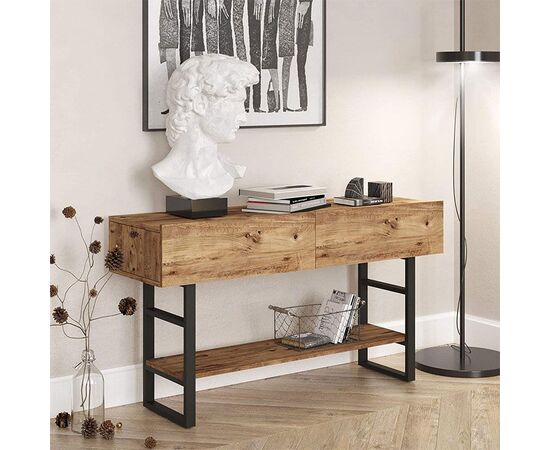 Κονσόλα Vien pakoworld oak-μαύρο 139x43x75,5εκ - ΣΥΡΤΑΡΙΕΡΕΣ - ΤΟΥΑΛΕΤΕΣ στο Milonadakis.gr