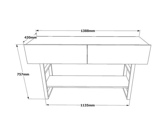 Κονσόλα Vien pakoworld oak-μαύρο 139x43x75,5εκ - ΣΥΡΤΑΡΙΕΡΕΣ - ΤΟΥΑΛΕΤΕΣ στο Milonadakis.gr
