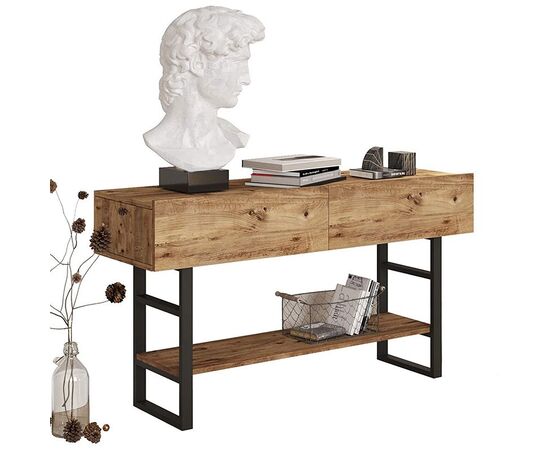 Κονσόλα Vien pakoworld oak-μαύρο 139x43x75,5εκ - ΣΥΡΤΑΡΙΕΡΕΣ - ΤΟΥΑΛΕΤΕΣ στο Milonadakis.gr