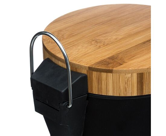 Κάδος απορριμμάτων 3L Dustbin pakoworld μέταλλο-pp μαύρο-oak - ΟΡΓΑΝΩΣΗ ΣΠΙΤΙΟΥ στο Milonadakis.gr
