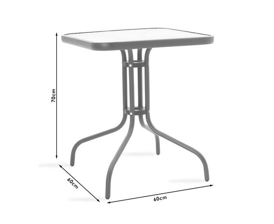 Τραπεζαρία Watson-Calan σετ 3τεμ pakoworld μέταλλο-textilene καφέ 60x60x70εκ - ΣΕΤ ΤΡΑΠΕΖΑΡΙΕΣ στο Milonadakis.gr