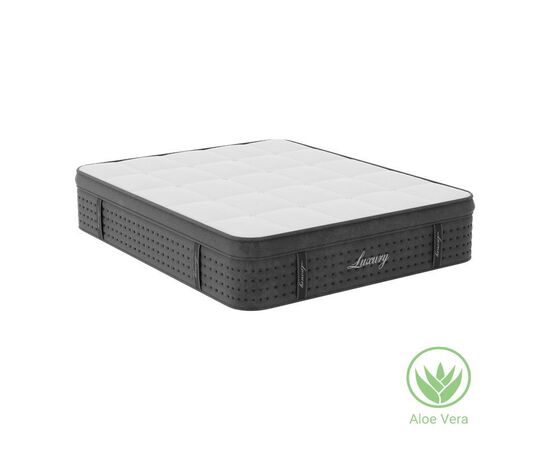 Στρώμα Luxury pakoworld pocket spring+gel memory foam+latex διπλής όψης aloe vera 34-36cm 150x200εκ - ΣΤΡΩΜΑΤΑ ΥΠΝΟΥ & ΣΟΜΙΕΔΕΣ στο Milonadakis.gr