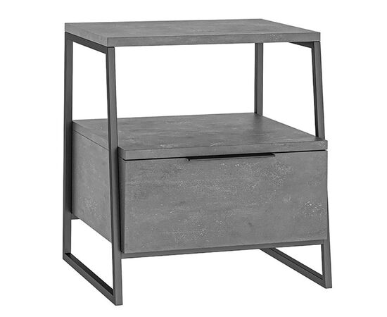 Κομοδίνο Johana pakoworld μαύρο-γκρι antique 45x40x50εκ - ΚΟΜΟΔΙΝΑ στο Milonadakis.gr
