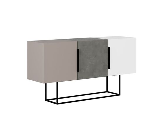 Μπουφές Estella pakoworld γκρι antique-μόκα-λευκό 150x42x79.5εκ - ΜΠΟΥΦΕΔΕΣ-ΚΟΝΣΟΛΕΣ στο Milonadakis.gr