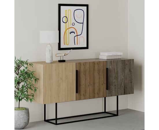Μπουφές Estella pakoworld φυσικό-καρυδί 150x42x79.5εκ - ΜΠΟΥΦΕΔΕΣ-ΚΟΝΣΟΛΕΣ στο Milonadakis.gr