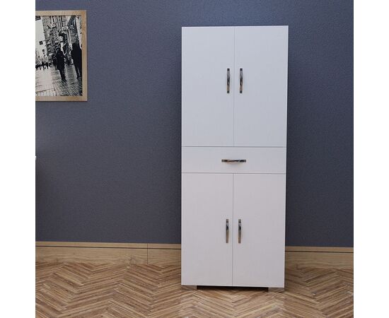 Ντουλάπα-στήλη Milou pakoworld λευκό 59x34.5x140εκ - ΟΡΓΑΝΩΣΗ ΣΠΙΤΙΟΥ στο Milonadakis.gr