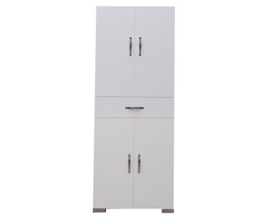 Ντουλάπα-στήλη Milou pakoworld λευκό 59x34.5x140εκ - ΟΡΓΑΝΩΣΗ ΣΠΙΤΙΟΥ στο Milonadakis.gr