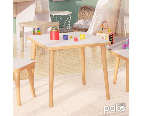 Παιδικό τραπεζάκι Jerry pakoworld λευκό-φυσικό 50x50x43εκ - ΠΑΙΔΙΚΟ ΔΩΜΑΤΙΟ στο Milonadakis.gr