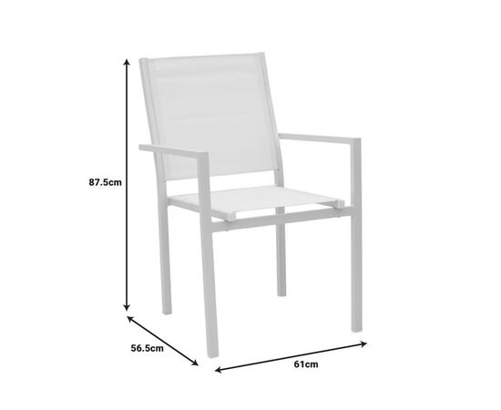 Τραπεζαρία Zacreta-Nares σετ 5τεμ pakoworld λευκό-φυσικό 140x80x72.5εκ - ΣΕΤ ΤΡΑΠΕΖΑΡΙΕΣ στο Milonadakis.gr