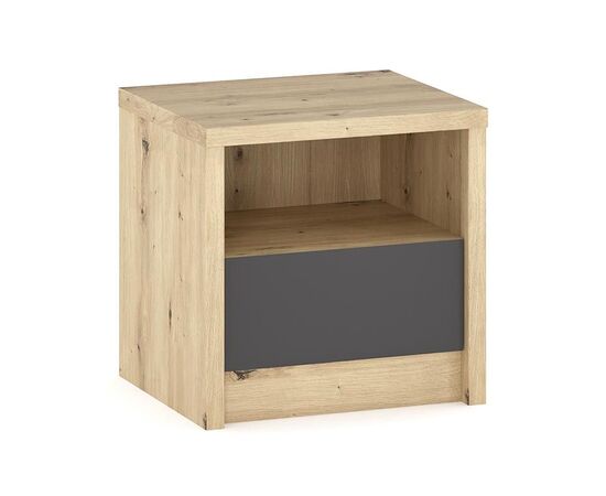 Κομοδίνο Lavinia pakoworld ανθρακί-sonoma 46.5x39.5x45.5εκ - ΚΟΜΟΔΙΝΑ στο Milonadakis.gr