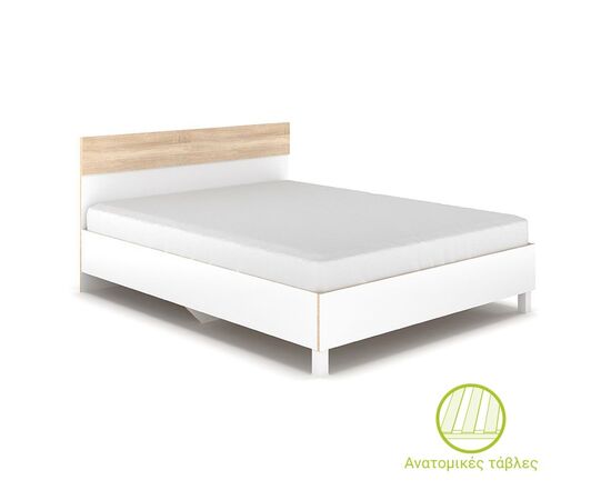 Κρεβάτι Awell pakoworld sonoma-λευκό 160x200εκ - ΚΡΕΒΑΤΙΑ στο Milonadakis.gr