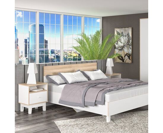 Κομοδίνο Awell pakoworld sonoma-λευκό 45x44x58εκ - ΚΟΜΟΔΙΝΑ στο Milonadakis.gr