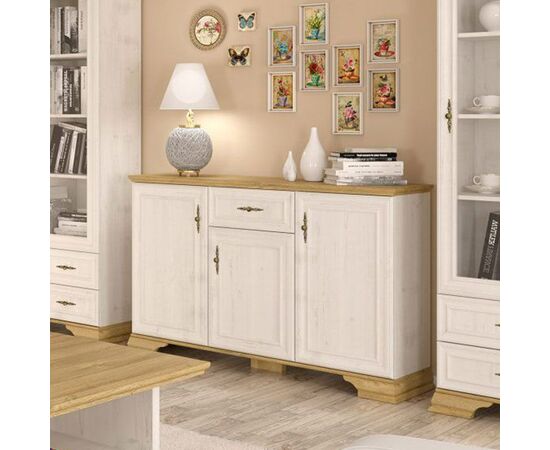 Μπουφές Jaden pakoworld golden oak-λευκό antique 137,5x39x88,5εκ - ΜΠΟΥΦΕΔΕΣ-ΚΟΝΣΟΛΕΣ στο Milonadakis.gr