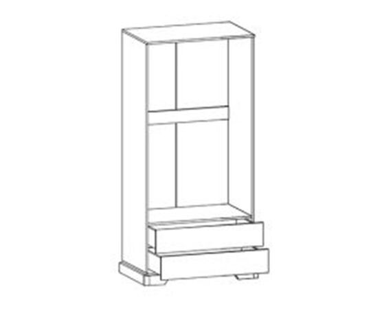 Ντουλάπα Jaden pakoworld δίφυλλη golden oak-λευκό antique 101x62x197,5εκ - ΝΤΟΥΛΑΠΕΣ στο Milonadakis.gr