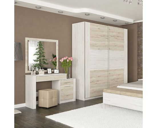Τουαλέτα-καθρέπτης Neruda pakoworld λευκό antique-oak 114,5x39,5x76εκ - ΣΥΡΤΑΡΙΕΡΕΣ - ΤΟΥΑΛΕΤΕΣ στο Milonadakis.gr