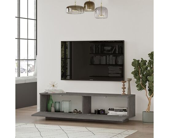 Έπιπλο τηλεόρασης Zoeva pakoworld γκρι cemento 140x35,5x38εκ - ΕΠΙΠΛΑ ΤΗΛΕΟΡΑΣΗΣ στο Milonadakis.gr