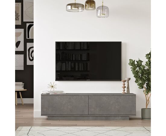 Έπιπλο τηλεόρασης Zoeva pakoworld γκρι cemento 140x35,5x38εκ - ΕΠΙΠΛΑ ΤΗΛΕΟΡΑΣΗΣ στο Milonadakis.gr