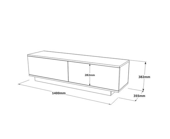 Έπιπλο τηλεόρασης Zoeva pakoworld γκρι cemento 140x35,5x38εκ - ΕΠΙΠΛΑ ΤΗΛΕΟΡΑΣΗΣ στο Milonadakis.gr