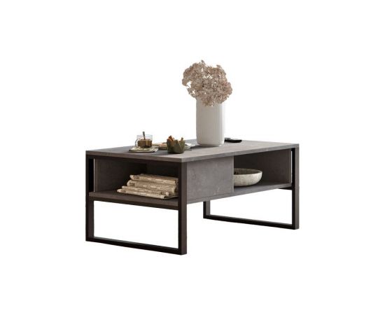 Τραπέζι σαλονιού Honora pakoworld ανθρακί antique-μαύρο 100x60x44.5εκ - ΤΡΑΠΕΖΑΚΙΑ ΣΑΛΟΝΙΟΥ στο Milonadakis.gr
