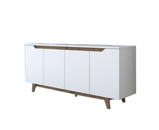 Μπουφές Rafaelo pakoworld λευκό-καρυδί 180x45x78,5εκ - ΜΠΟΥΦΕΔΕΣ-ΚΟΝΣΟΛΕΣ στο Milonadakis.gr