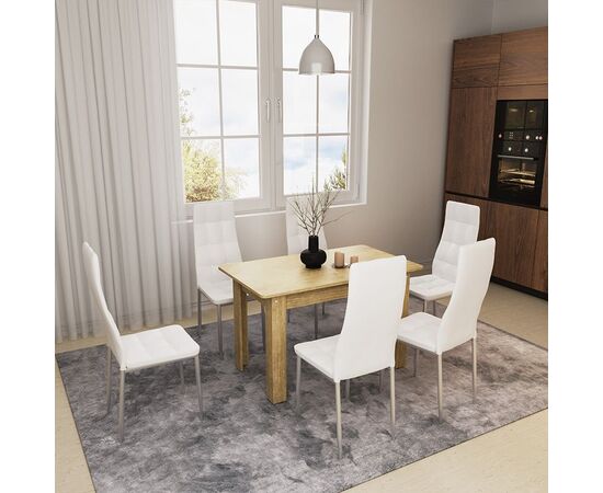 Τραπέζι Quiin pakoworld επεκτεινόμενο sonoma 120-164x70x73.5εκ - ΤΡΑΠΕΖΙΑ ΚΟΥΖΙΝΑΣ στο Milonadakis.gr