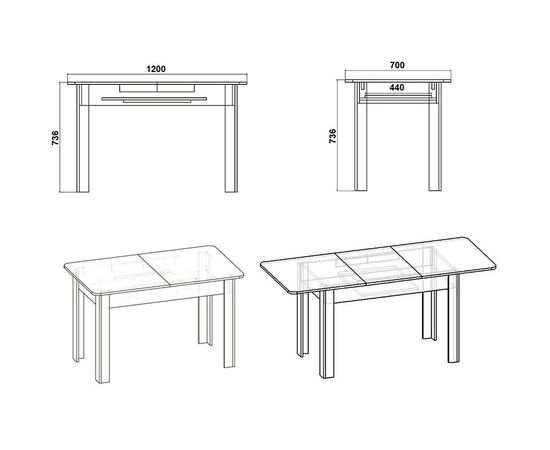 Τραπέζι Quiin pakoworld επεκτεινόμενο sonoma 120-164x70x73.5εκ - ΤΡΑΠΕΖΙΑ ΚΟΥΖΙΝΑΣ στο Milonadakis.gr