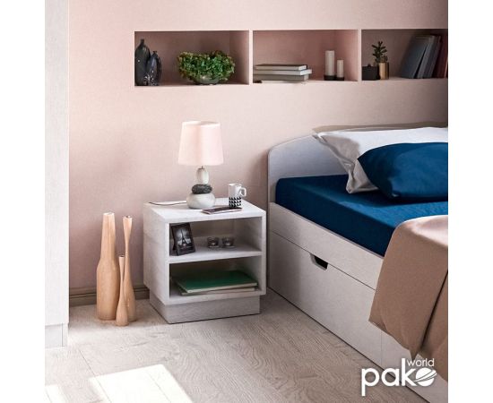 Κομοδίνο Mason pakoworld λευκό 40x32x40εκ - ΚΟΜΟΔΙΝΑ στο Milonadakis.gr