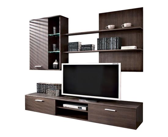 Σύνθετο σαλονιού Salome pakoworld LED wenge 200x41x190εκ - ΣΥΝΘΕΣΕΙΣ ΣΑΛΟΝΙΟΥ στο Milonadakis.gr