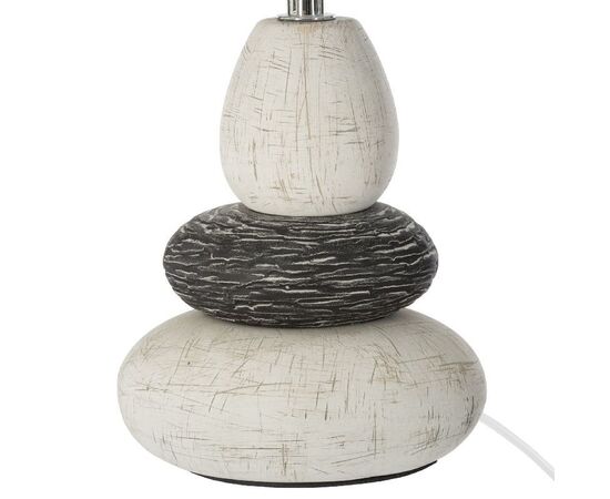 Επιτραπέζιο φωτιστικό Rockgem pakoworld Ε27 ivory-ανθρακί Φ18x33εκ - ΕΠΙΤΡΑΠΕΖΙΑ ΦΩΤΙΣΤΙΚΑ στο Milonadakis.gr
