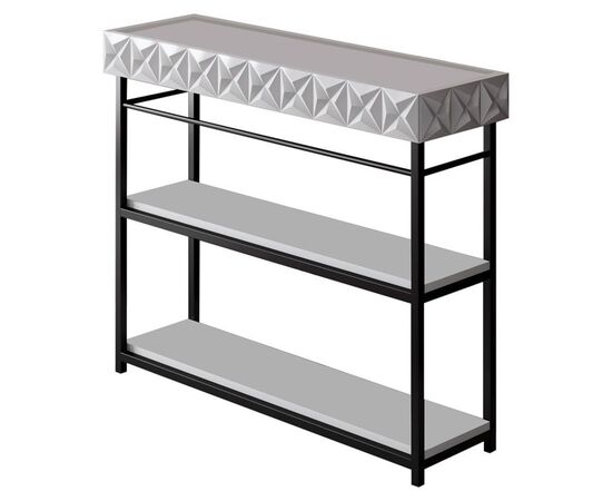 Κονσόλα PWF-0629 pakoworld λευκό-μαύρο 102x32x83εκ - ΣΥΡΤΑΡΙΕΡΕΣ - ΤΟΥΑΛΕΤΕΣ στο Milonadakis.gr