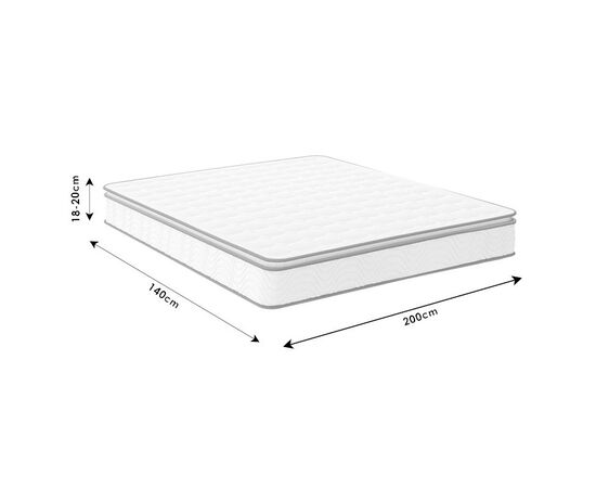 Στρώμα Perfecto pakoworld Continuous springs μονής όψης ανώστρωμα 22-24cm 140x200εκ - ΣΤΡΩΜΑΤΑ ΥΠΝΟΥ & ΣΟΜΙΕΔΕΣ στο Milonadakis.gr