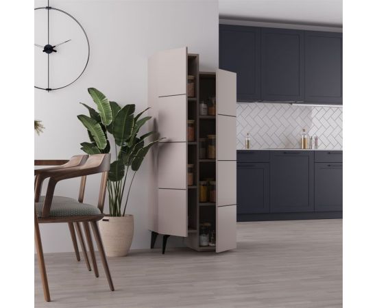 Ντουλάπι-στήλη Romane pakoworld μόκα 62.2x37.4x155.4εκ - ΟΡΓΑΝΩΣΗ ΣΠΙΤΙΟΥ στο Milonadakis.gr