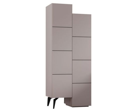 Ντουλάπι-στήλη Romane pakoworld μόκα 62.2x37.4x155.4εκ - ΟΡΓΑΝΩΣΗ ΣΠΙΤΙΟΥ στο Milonadakis.gr