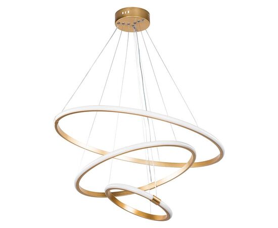 Φωτιστικό οροφής τρίφωτο PWL-1156 pakoworld LED 60-80W χρυσό Φ60x75cm - ΦΩΤΙΣΤΙΚΑ ΟΡΟΦΗΣ στο Milonadakis.gr