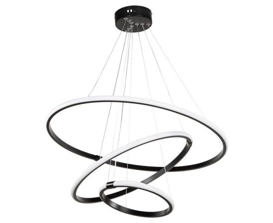 Φωτιστικό οροφής τρίφωτο PWL-1156 pakoworld LED 60-80W μαύρο Φ60x75cm - ΦΩΤΙΣΤΙΚΑ ΟΡΟΦΗΣ στο Milonadakis.gr
