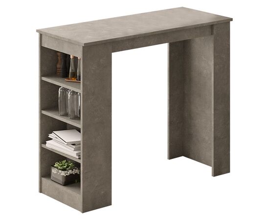 Τραπέζι μπαρ Riff pakoworld ανθρακί antique 120x51.5x101.5εκ - ΤΡΑΠΕΖΙΑ ΚΟΥΖΙΝΑΣ στο Milonadakis.gr