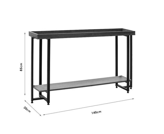 Κονσόλα Nolan pakoworld καρυδί-μαύρο 140x30x85εκ - ΣΥΡΤΑΡΙΕΡΕΣ - ΤΟΥΑΛΕΤΕΣ στο Milonadakis.gr