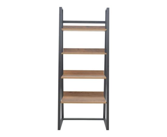 Βιβλιοθήκη Ryder pakoworld καρυδί-μαύρο 75x36x185εκ - ΒΙΒΛΙΟΘΗΚΕΣ στο Milonadakis.gr