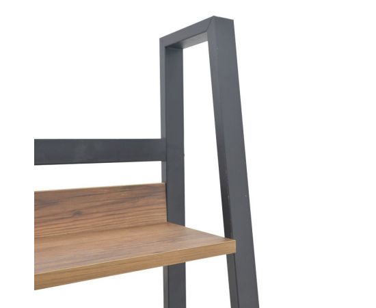 Βιβλιοθήκη Ryder pakoworld καρυδί-μαύρο 75x36x185εκ - ΒΙΒΛΙΟΘΗΚΕΣ στο Milonadakis.gr