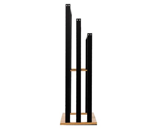 Κρεμάστρα επιδαπέδια Tower pakoworld MDF-μπαμπού μαύρο-φυσικό 55x24x82εκ - ΟΡΓΑΝΩΣΗ ΣΠΙΤΙΟΥ στο Milonadakis.gr