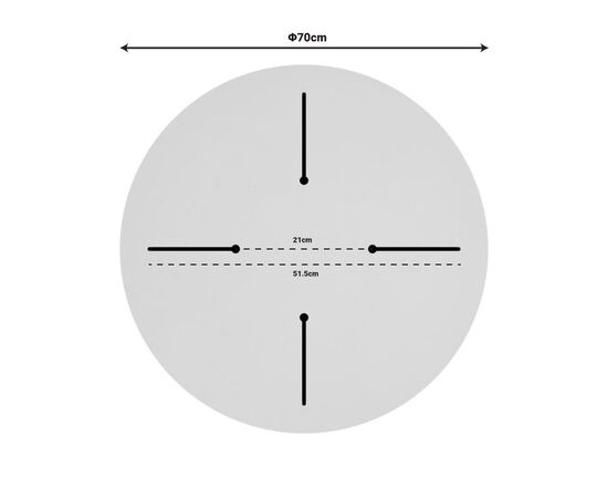 Επιφάνεια τραπεζιού Skyline pakoworld Werzalit ivory Φ70εκ πάχους 25mm - ΕΠΙΦΑΝΕΙΕΣ ΤΡΑΠΕΖΙΩΝ στο Milonadakis.gr