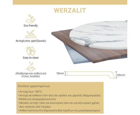Επιφάνεια τραπεζιού Copious pakoworld Werzalit γκρι cement I 70x70εκ πάχους 35mm - ΕΠΙΦΑΝΕΙΕΣ ΤΡΑΠΕΖΙΩΝ στο Milonadakis.gr