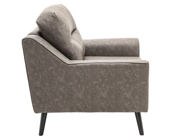 Πολυθρόνα Lonnie pakoworld τεχνόδερμα γκρι antique 94x95.5x92.5εκ - ΚΑΡΕΚΛΕΣ ΓΡΑΦΕΙΟΥ στο Milonadakis.gr