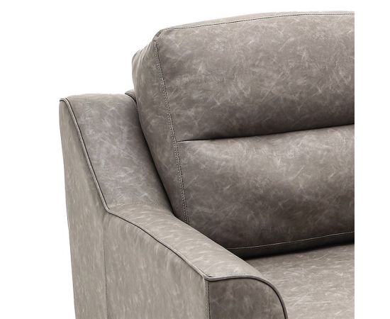 Πολυθρόνα Lonnie pakoworld τεχνόδερμα γκρι antique 94x95.5x92.5εκ - ΚΑΡΕΚΛΕΣ ΓΡΑΦΕΙΟΥ στο Milonadakis.gr