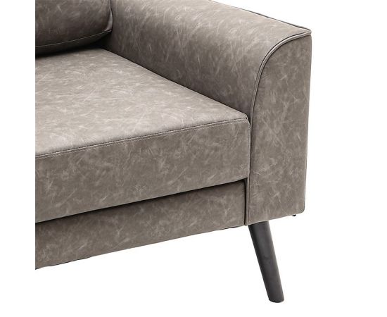 Πολυθρόνα Lonnie pakoworld τεχνόδερμα γκρι antique 94x95.5x92.5εκ - ΚΑΡΕΚΛΕΣ ΓΡΑΦΕΙΟΥ στο Milonadakis.gr