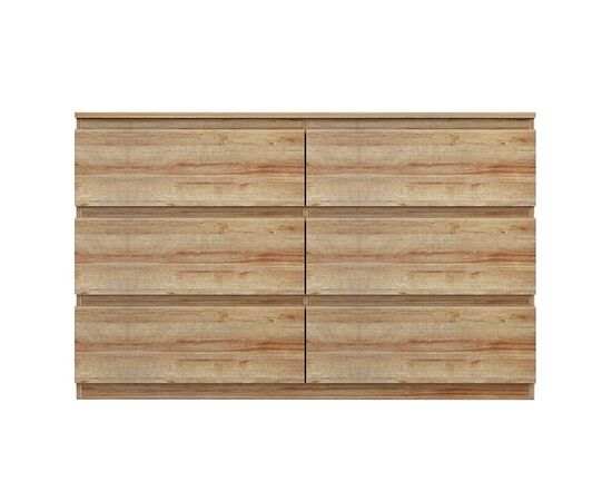 Συρταριέρα Cindy pakoworld 6 συρταριών φυσικό 120x40x75εκ - ΣΥΡΤΑΡΙΕΡΕΣ - ΤΟΥΑΛΕΤΕΣ στο Milonadakis.gr