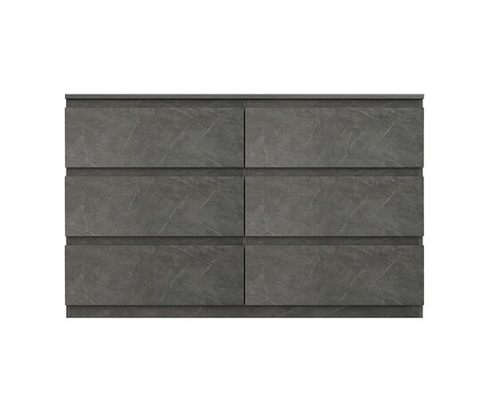 Συρταριέρα Cindy pakoworld 6 συρταριών γκρι μαρμάρου 120x40x75εκ - ΣΥΡΤΑΡΙΕΡΕΣ - ΤΟΥΑΛΕΤΕΣ στο Milonadakis.gr