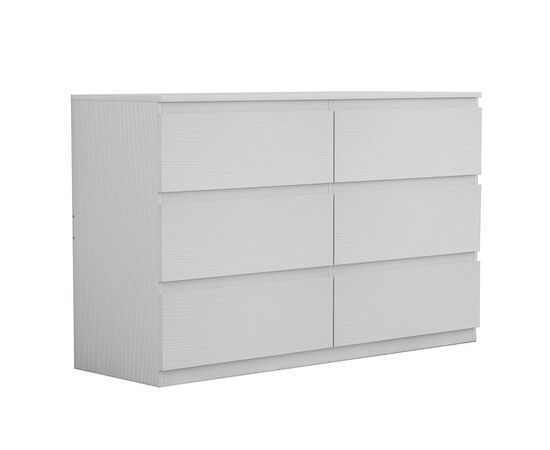 Συρταριέρα Cindy pakoworld 6 συρταριών λευκό 120x40x75εκ - ΣΥΡΤΑΡΙΕΡΕΣ - ΤΟΥΑΛΕΤΕΣ στο Milonadakis.gr